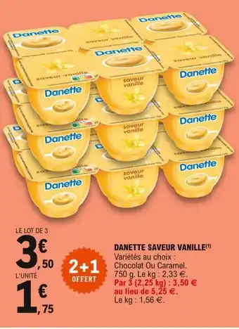 DANETTE saveur vanille