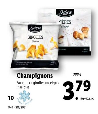 Lidl Champignons offre