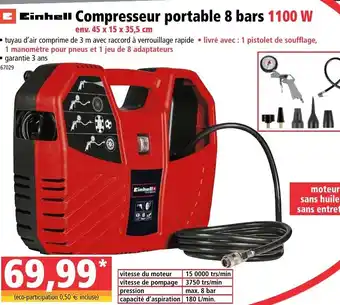 Norma Compresseur Portable 8 Bars offre