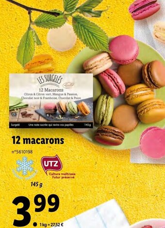 Lidl 12 macarons offre