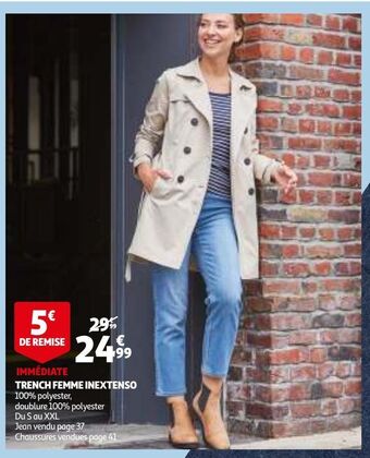 Trench femme inextenso