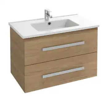Leroy Merlin Meuble vasque ola up pour salle de bain, 2 tiroirs, chene, 78,5 offre