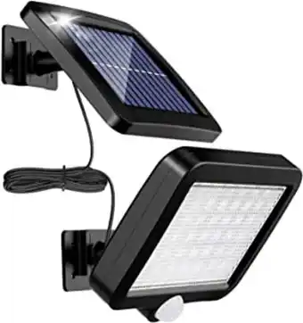 Amazon Mpj lumière solaire extérieure avec détecteur de mouvement 56 led, lumière solaire de jardin étanche ip65 à 120 ° avec câb... offre