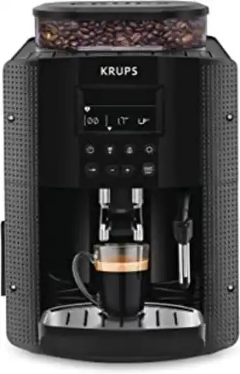 Amazon Krups essential machine à café à grain machine à café broyeur grain cafetière expresso ecran lcd nettoyage automatique bus... offre