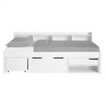 Conforama Lit avec rangement 90x190 cm offre