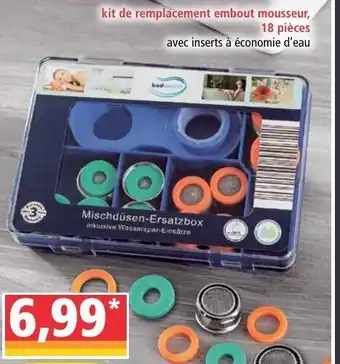 Norma Kit De Replacement Embout Mousseur 18 Pièces offre