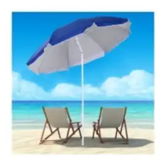 E.Leclerc Brico Parasol octogonal de plage adriatik bleu offre