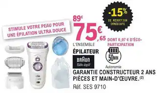 E.Leclerc épilateur Braun offre
