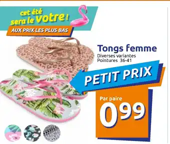 Action Tongs Femme offre