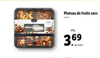Lidl Plateu de fruits secs offre
