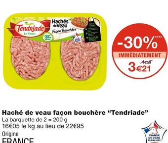 Monoprix Tendriade haché de veau façon bouchère offre