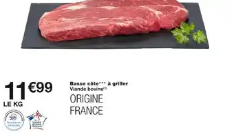Monoprix Basse côte à griller offre
