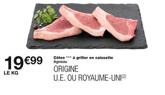 Monoprix Côtes à griller en caissette offre