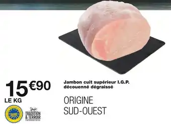Monoprix Jambon cuit supérieur i.g.p. découenné dégraissé offre