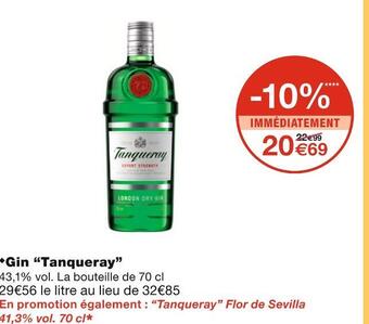 Monoprix Tanqueray gin offre