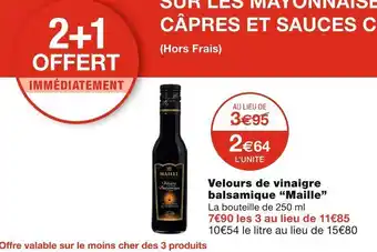 Monoprix Maille velours de vinaigre balsamique offre