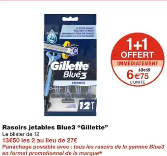 Monoprix Gillette rasoirs jetables blue3 offre
