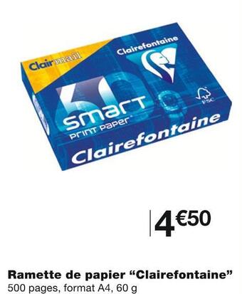 Monoprix Clairefontaine ramette de papier offre