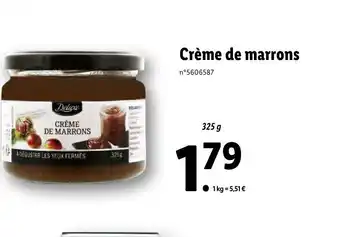 Lidl Crème de marrons offre