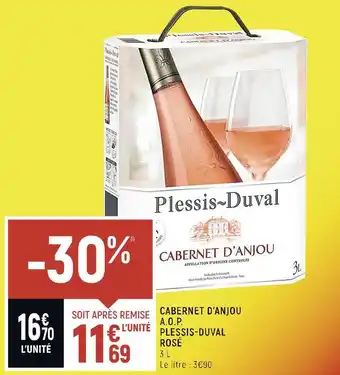 Spar Plessis-duval cabernet d’anjou a.o.p. rosé offre