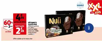 Auchan Bâtonnets glacés nuii offre