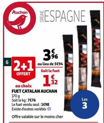 Auchan Fuet catalan auchan offre