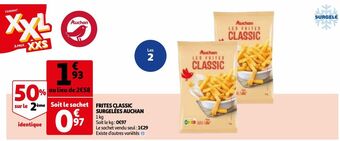 Auchan Frites classic surgelées auchan offre