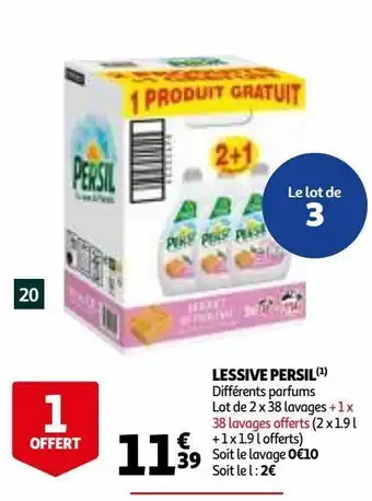 Auchan Lessive persil offre