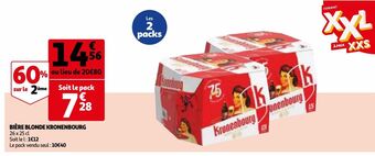 Auchan Bière blonde kronenbourg offre