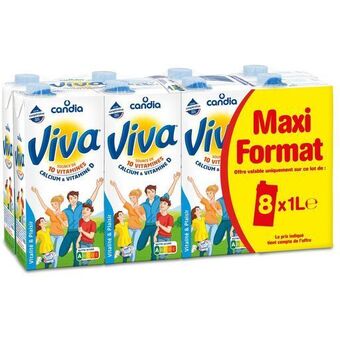 Auchan Supermarché Lait viva de candia offre
