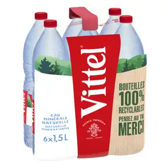 Auchan Supermarché Eau minérale naturelle vittel offre