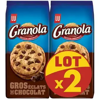 Auchan Supermarché Cookies granola lu offre