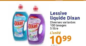 Action Lessive Liquide Dixan offre