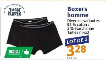 Action Boxers Homme offre