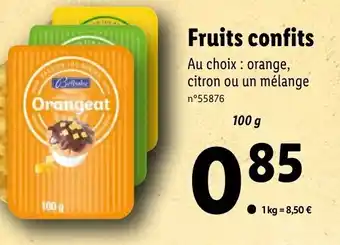 Lidl Fruits confits offre