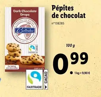 Lidl Pépites de chocolat offre