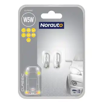 Norauto 2 ampoules w5w norauto classic