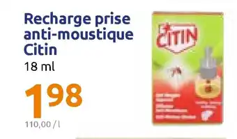 Action Recharge Prise Anti-Moustique Citin offre