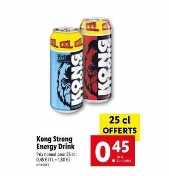 Kong strong energy drink