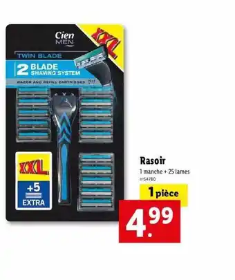 Lidl Rasoir offre
