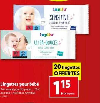 Lingettes pour bébé