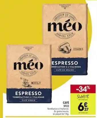 Supeco Café méo offre