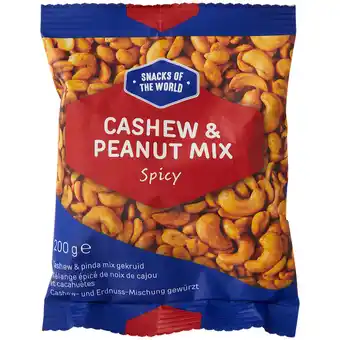Action Mélange épicé de noix de cajou et cacahuètes snacks of the world offre