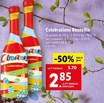 Lidl Celebrations Bouteille offre