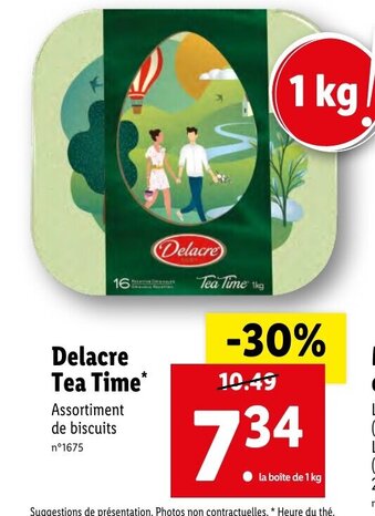 Lidl Delacre tea time offre