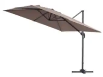 E.Leclerc Brico Parasol jardin déporté alu "sun 3" - carré - 3 x 3 m - taupe offre