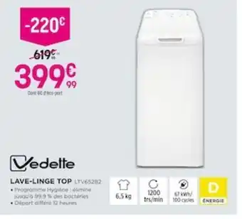 Pulsat Vedelte Lave-Linge Top offre