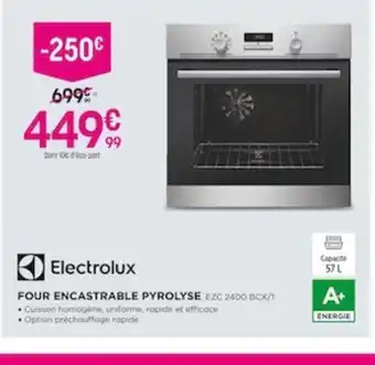 Pulsat Electrolux Four Encastrable Pyrolyse offre