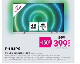 Pulsat Philips Tv Led 4k Ambilight offre