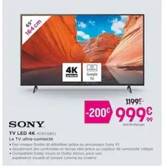 Pulsat Sony Tv Led 4k offre